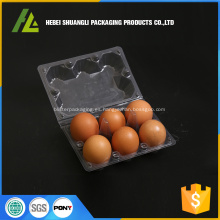 caja de plástico para huevos para cajas de 6 agujeros